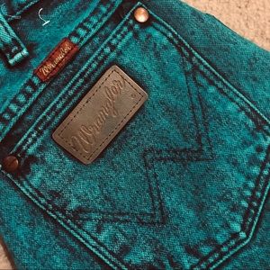 VINTAGE TURQUOISE WRANGLERS
